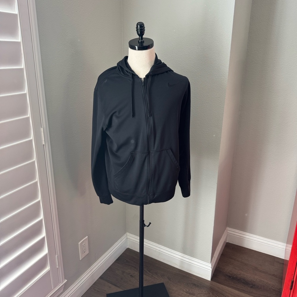 NIKE Men's Black Zip-Up Hoodie